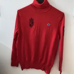 PEARLY GATES 赤 タートルネック セーター4