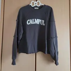 サマンサモスモス　切替プリントスウェット