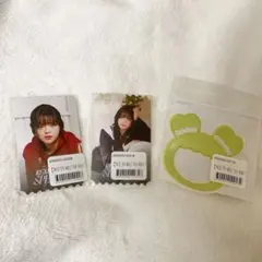 TWICE JEONGYEON チケット風カード＆ワッペンステッカー