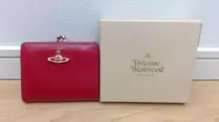ヴィヴィアンウエストウッド　２つ折り財布　オーブ　がま口 財布　レッド　正規品
