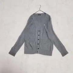 EAST BOY Venus イースボーイ カーディガン ケーブル編み グレー