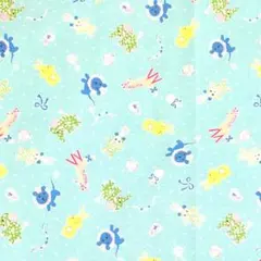 【0196】37✕50キッズ 動物柄 生地 ハギレハンドメイド はぎれ