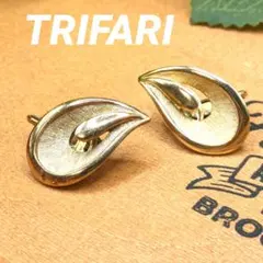 TRIFARI ゴールドトーン ヴィンテージイヤリング