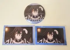 鬼滅の刃　場面写　ホログラム缶バッジ　アクリルカード　イラストカード　伊黒小芭内