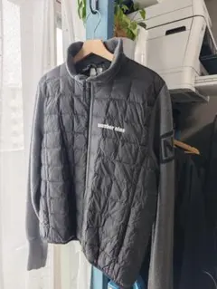 美品】ECOALF エコアルフ ハイブリッド ニット ジャケット ネイビー S 