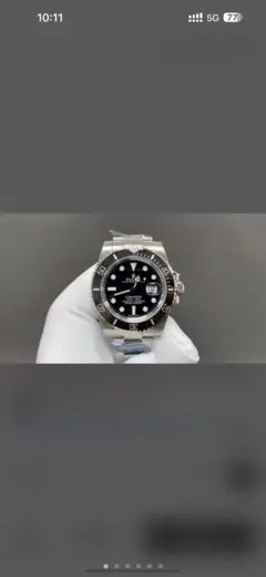 ROLEX 自動巻き時計 ステンレススチール 黒