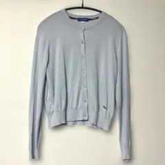 ブルーレーベル　クレストブリッジ　カーディガン38 サックス　水色