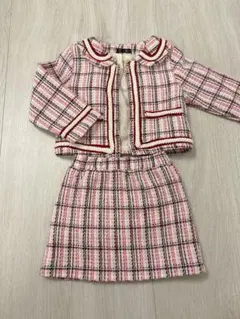 ピンク ツイード セットアップ 90cm