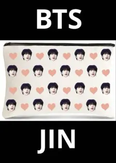 BTS JIN 顔のプリントポーチ