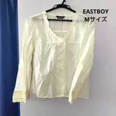 EASTBOY シースルー 長袖ブラウス　М