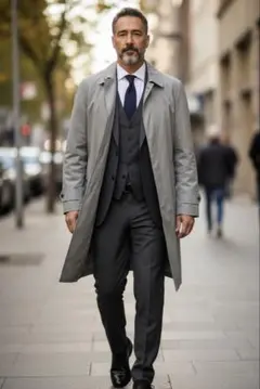 MARUZEN グレー トレンチコート