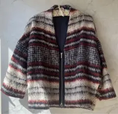 LOVELESS タータンチェックシャギー ブルゾン