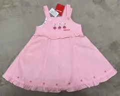 【新品未使用タグ付き】 MIKI HOUSE ピンク ワンピース 100