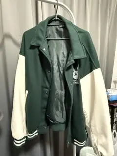 ウサギロゴ 緑と白 スタジャン