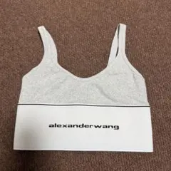 alexanderwang ロゴ入り タンクトップ グレーのサムネイル