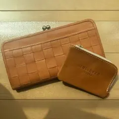 zucchero 未使用美品 編み込みレザー長財布廃盤レアおまけ付き小物ケースのサムネイル
