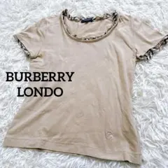 BURBERRYLONDO ノバチェック　ホース　Tシャツ　フリル　ベージュ　1