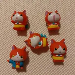 値下げ　妖怪ウォッチ✨ジバニャン指人形５種類セット　ソフビ