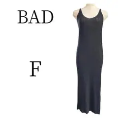 ★新品 BAD バッド ノースリーブ キャミワンピース F