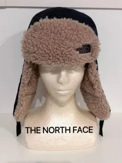 THE NORTH FACE フライトキャップ ブラック×ベージュ　M