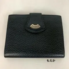 BALLY バリー ブラック レザー 二つ折り財布 がま口のサムネイル