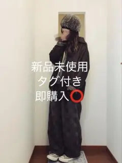 【最終値下げ】Samansa Mos2変わり織りチェックサス付きパンツ