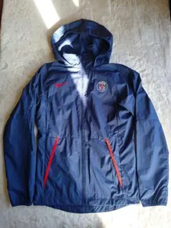 NIKE　ナイキ　パリサンジェルマン　ナイロンフーディ　sizeS　ネイビー