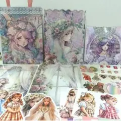 気まぐれ女の子セット♪平袋　封筒　色々セット　おすそ分けファイル 等にも♪