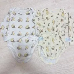 ユニクロ　長袖ボディスーツ2枚セット　90