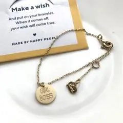 timi of sweden ゴールドブレスレット GIRL BOSS