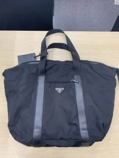 PRADA プラダ　ナイロン　ボストンバッグ　三角ロゴ　ブラック　パドロック付きのサムネイル