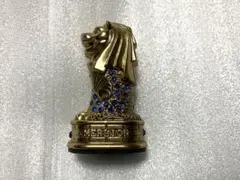 シンガポール土産 MERLION 【マーライオン】 金色 置物 おまけ付き