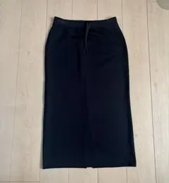 美品　ユニクロ　黒スリットタイトスカート　Lサイズ