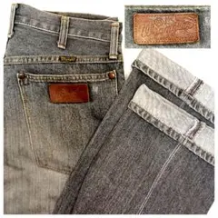 user_7aca5c59様専用　90sW32ラングラーブルーベル革パッチデニム