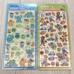 正規品 匿名 ディズニー ズートピア モンスターズインク ボンボンドロップシール