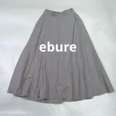 ebure エブール コットンリネンギャザースカート グレージュ 38のサムネイル