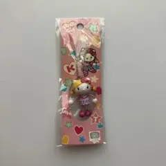 【新品】ゴリエ×ハローキティマスコット　PECORI キーホルダー　　二つセット 新品】ゴリエ×ハローキティマスコット PECORI キーホルダー 二つ