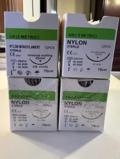 練習用縫合糸　3-0 4-0ナイロン