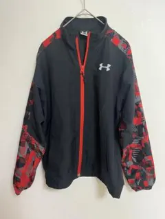 UNDER ARMOURアンダーアーマーYLG ウインドブレーカー黒赤 ジュニアのサムネイル