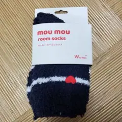 mou mou ルームソックス ネイビー ハートのサムネイル