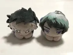 鬼滅の刃　はぐキャラマスコット　不死川玄弥　愈史郎　セット