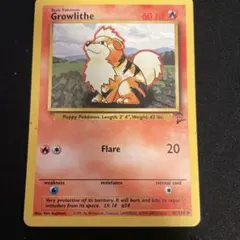 旧裏　ガーディ　Growlithe 英語　Base Set2