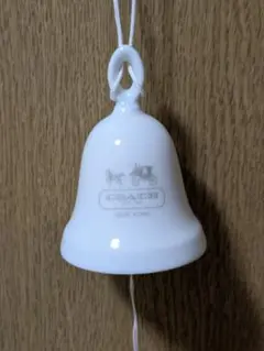 【新品未使用】COACH 陶器製風鈴 ホワイト