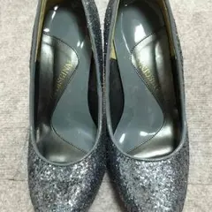 シルバー ラメ キラキラ ハイヒール パンプスほぼ新品