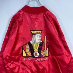 R.J.V.P USA製 90年代　ベースボールジャケット　ナイロン　刺繍　XL