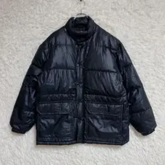 【HILL CROP】ダウンジャケット コート (M) 黒 防寒