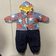 スノーウェア　カバーオール　雪遊び　スキーウェア　80