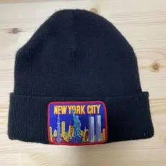 Supreme ニット帽 ブラック ニューヨークシティ