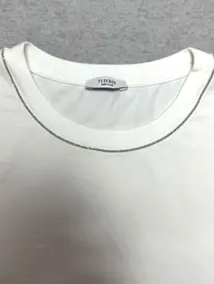 【PESERICO】ホワイト フリル袖 Tシャツ（新品未使用）