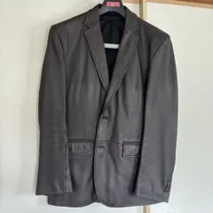 レザージャケット　メンズ　こげ茶色